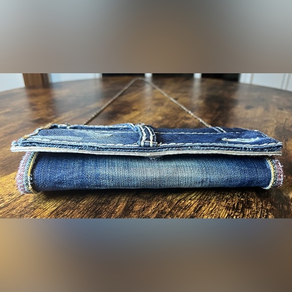 Retro Remix | women’s embellished blue denim purse - Picture 4 of 14